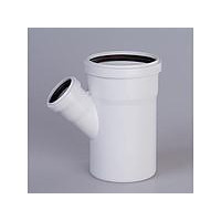   Valplast Тройник ПВХ 4silence, D=110x50 мм, 45° (CA013110050)