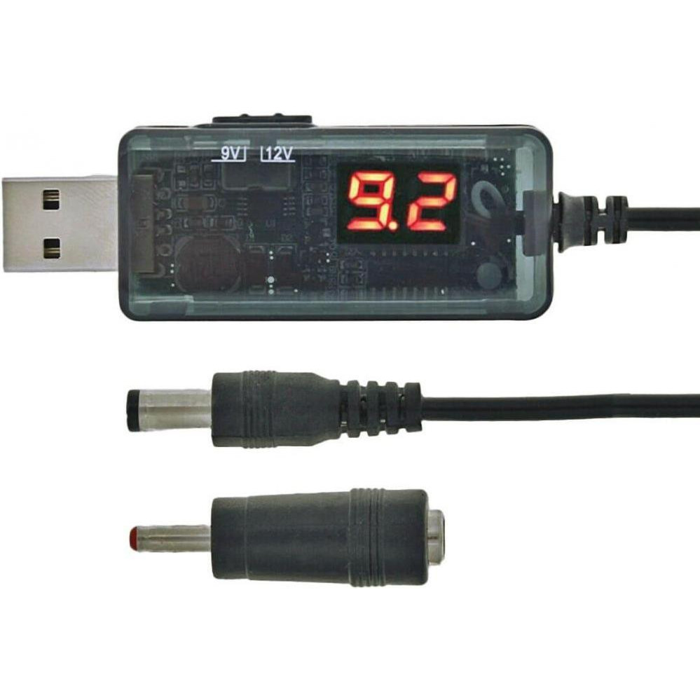 Maxxter USB-AM to 5.5/3.5mm 9/12V 0.8m (UB-DC9/12-0.8M) - зображення 1