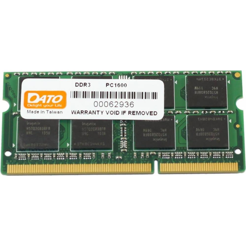 DATO 8 GB SO-DIMM DDR3 1600 MHz (DT8G3DSDLD16) - зображення 1