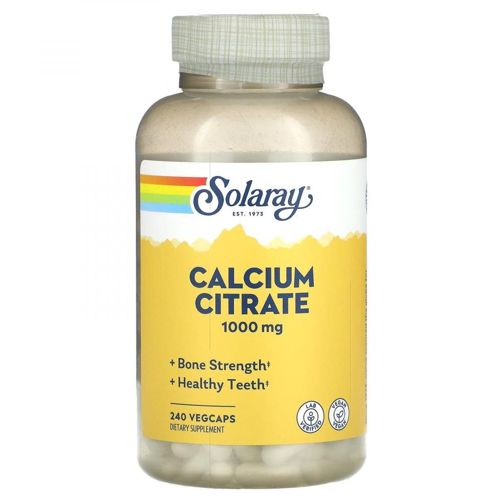 Solaray БАД Цитрат кальцію, Calcium Citrate, , 240 капсул - зображення 1