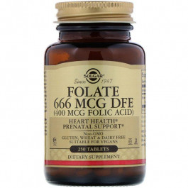   Solgar Folate (As Metafolin) 400 mcg 50 Tablets (SOL-01940)