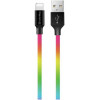 ColorWay USB/Apple Lightning Multicolor 1m (CW-CBUL016-MC) - зображення 1