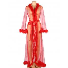    Пеньюар Star Night Sensual Feather Night Robe, червоний