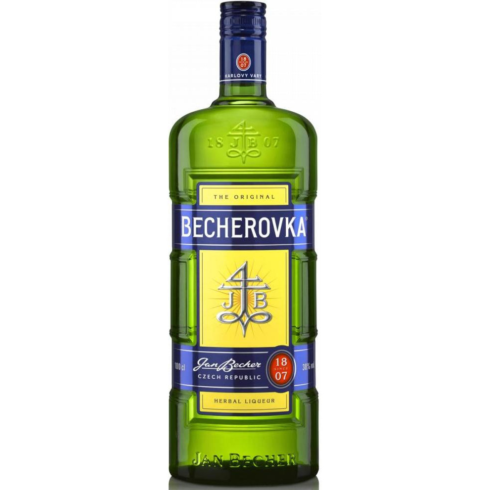 Becherovka Ликерная настойка на травах 1 л 38% (8594405101063) - зображення 1