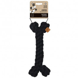   M-Pets (М-Петс) Coto Black Bone - Іграшка-мотузка Чорна кістка для собак 30 см (951398)