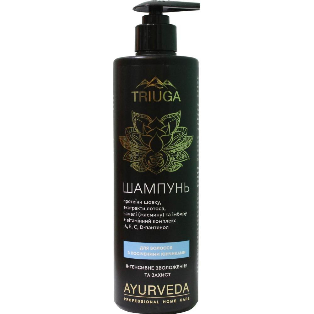 Triuga Herbal Шампунь для волос с секущимися кончиками  Ayurveda Professional Home Care Увлажнение и Защита 500 мл - зображення 1