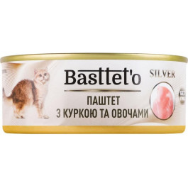   Basttet`o Silver паштет з куркою та овочами 85 г (4820185492546)