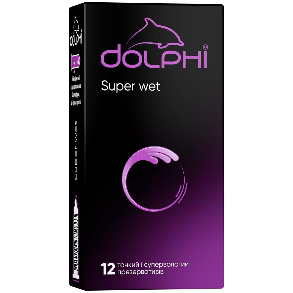 DOLPHI Презервативы Dolphi Super Wet 12 шт (4820144772863) - зображення 1