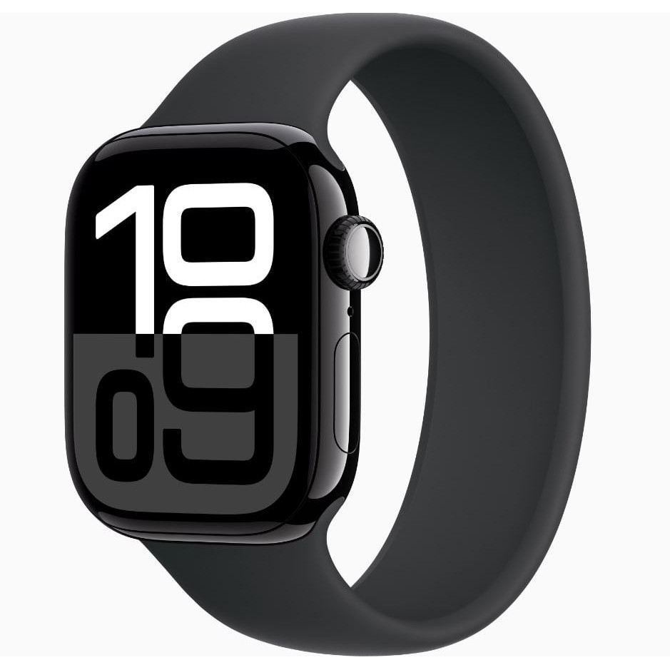 Apple Watch Series 10 GPS 42mm Jet Black Aluminum Case w. Black Solo Loop Size 6 (MWWX3+MY7V3) - зображення 1