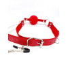 DS Fetish Кляп DS Fetish Ball gag with nipple clamps red (222002025) - зображення 4