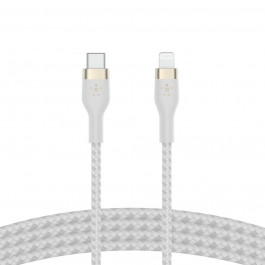   Belkin Braided Silicone USB Type-C to Lightning 1m White (CAA011BT1MWH)