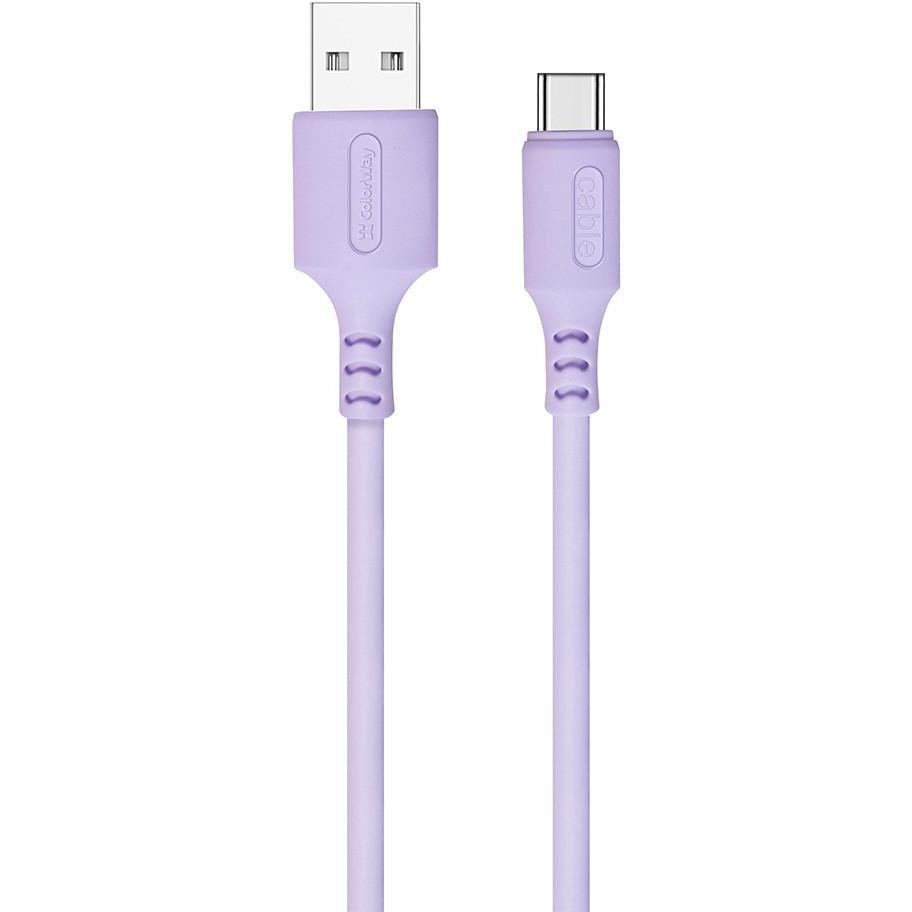 ColorWay USB - Type-C 1m Violet (CW-CBUC044-PU) - зображення 1