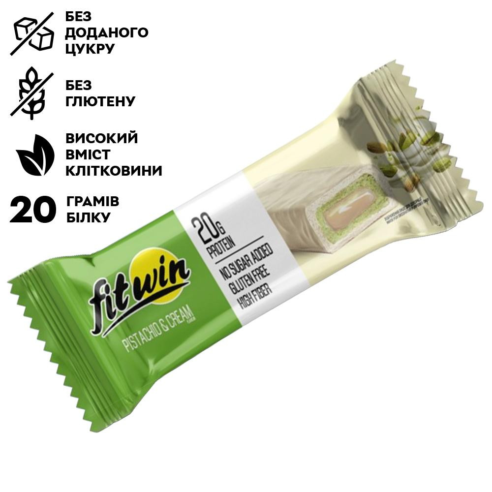 FitWin Protein Bar 60 g / Pistachio & Cream - зображення 1