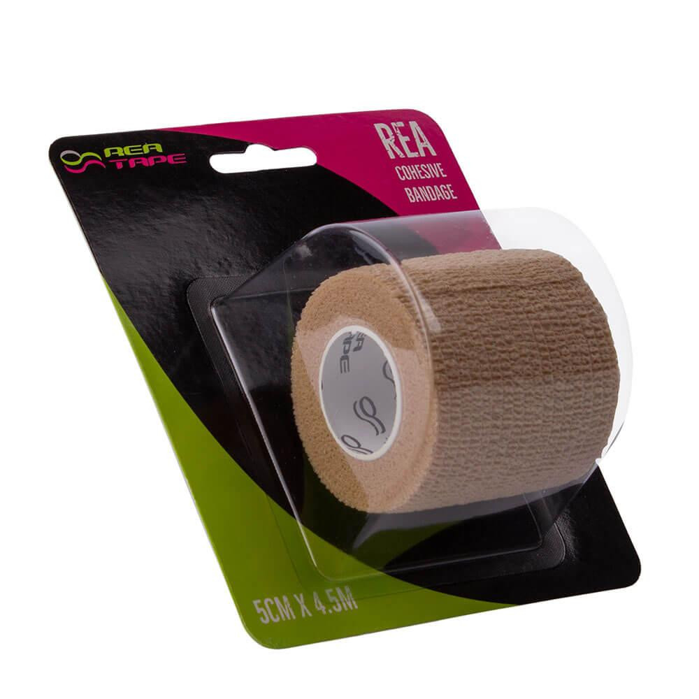 REA TAPE Бинт эластичный REA TAPE Cohesive Bandage 5 см х 4.5 м Бежевый (REA-Band-beige) - зображення 1