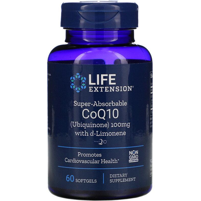 Life Extension Коэнзим Q10, CoQ10 Ubiquinone, Life Extension, 100 мг, 60 капсул (LEX-19516) - зображення 1