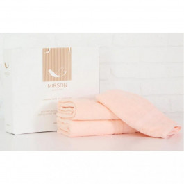   MirSon Рушник  набір банних 5080 Elite SoftNess Peach 50х90, 70х140, 100х15 (2200003961003)