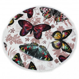   MirSon Пляжное полотенце  №5081 Summer Time Butterflies 150x150 см (2200003947908)