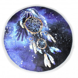   MirSon Пляжное полотенце  №5072 Summer Time Dark Dream catcher 150x150 см (2200003947809)