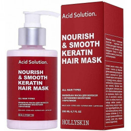   Hollyskin Живильна маска для волосся  Acid Solution Nourishing & Smooth Keratin Hair Mask, 200 мл