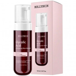   Hollyskin Відлущувальна пінка для обличчя  Glycolic Acid Exfoliating Face Cleanser, з гліколевою кислотою та е