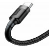 Baseus cafule Cable USB For Type-C 3A 0.5M Gray+Black (CATKLF-AG1) - зображення 5