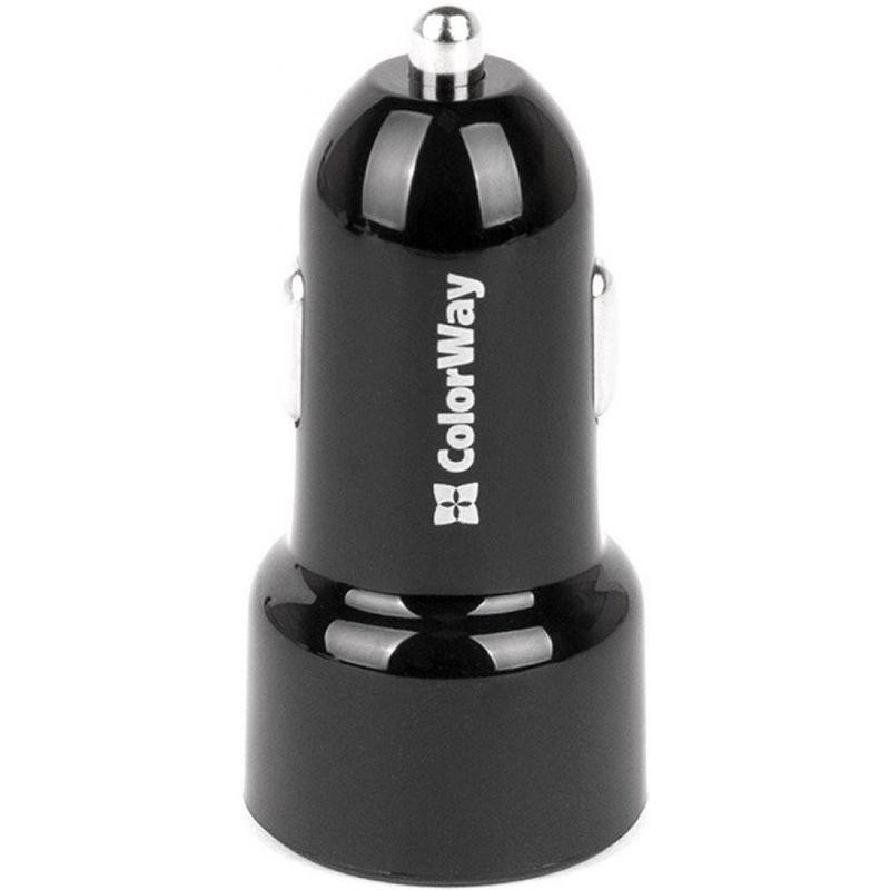 ColorWay 2 USB 2.4 A Black (CW-CHA008-BK) - зображення 1