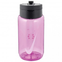   Nike TR Renew Recharge Straw Bottle 16 OZ рожевий, чорний 473 мл N.100.7640.644.16 (887791733467)