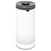 Brabantia Бак для белья Laundry Bin 35 л Plastic Lid White and Cool Grey (304866) - зображення 1