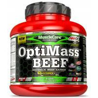 Amix OptiMass Beef Gainer 2500 g /50 servings/ Double Fudge Chocolate - зображення 1