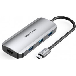   Vention 6-in-1 Docking Station Aluminum Alloy Type (TOFHB)