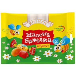   Roshen Цукерки  «Шалена бджілка» фрутті желейна, 200 г (4823077602863)