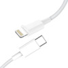 SkyDolphin S12L Frost Line Lightning to USB Type-C 1m White (USB-000576) - зображення 1