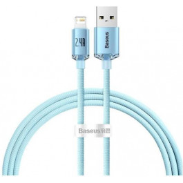   Baseus Crystal Shine Series Fast Charging Data Cable USB to Lightning 2m Sky Blue (CAJY001203)