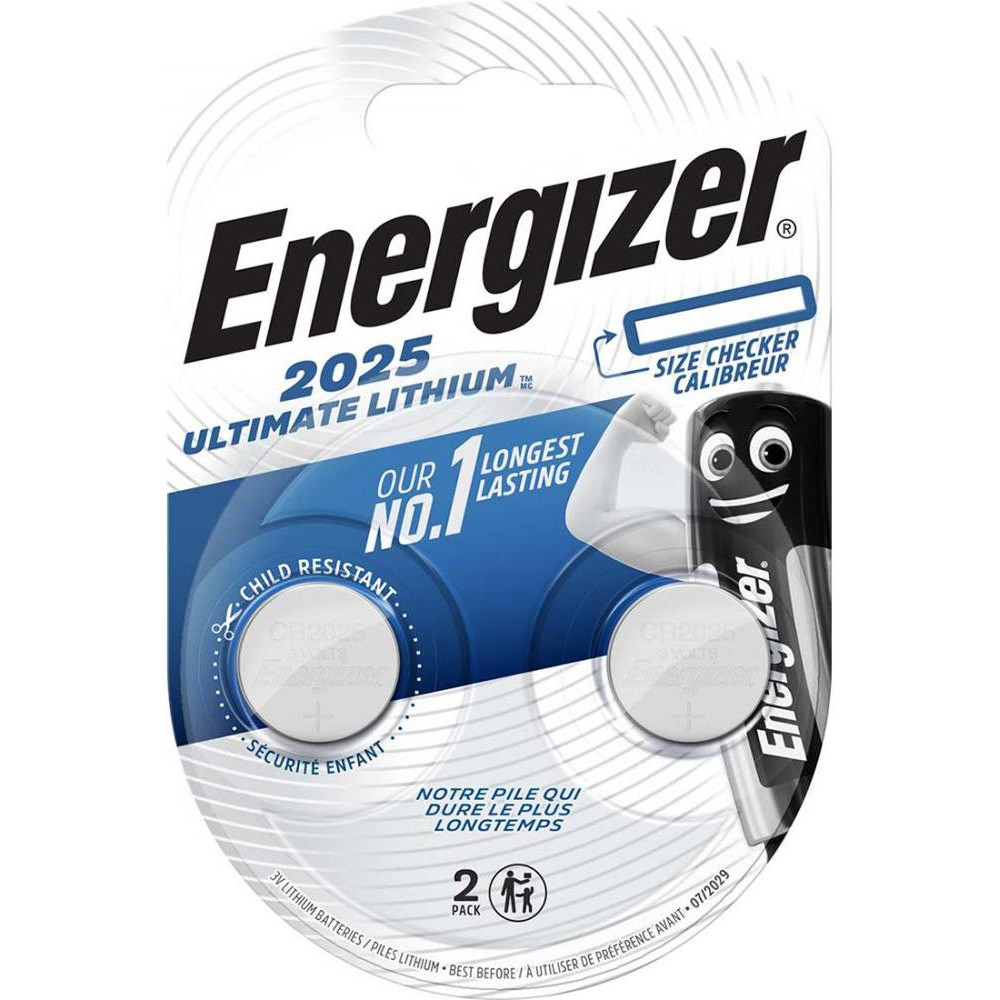 Energizer CR-2025 bat(3B) Lithium 2шт Ultimate (7638900423013) - зображення 1