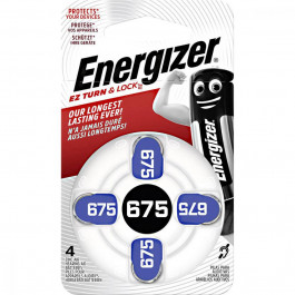   Energizer ZA675 bat(1.4B) Zinc Air 4шт EZ Turn & Lock (E001082204)