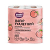 Повна чаша Папір туалетний з ароматом персика 2-шаровий 8 шт (4823096430904) - зображення 1