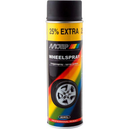   MOTIP Motip Wheelspray Краска для дисков черная матовая, 500мл (04019IG)