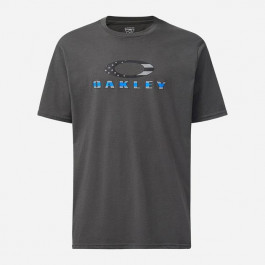   Oakley Футболка довга чоловіча  SI  TBL Logo Tee FOA402829-20G L Темно-Сіра з принтом (193517275433)