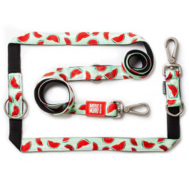   Max & Molly Multi-Function Leash Watermelon Багатофункціональний повідець, малюнок "Кавуни" S (4894512015746)