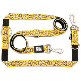   Max & Molly Multi-Function Leash Monkey Maniac Багатофункціональний повідець, малюнок "Мавпа" M (4894512050365)