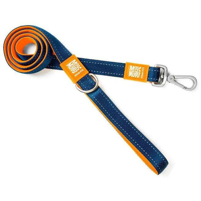 Max & Molly Short Leash Matrix Orange Короткий повідець, малюнок "Матрікс помаранчевий" M (4894512017177) - зображення 1