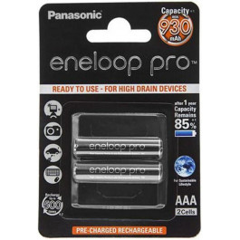   Panasonic AAA 930mAh NiMh 2шт Eneloop Pro (BK-4HCDE/2BE)