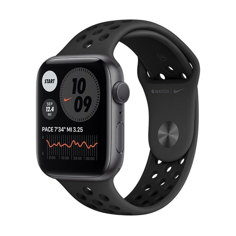 Apple Watch Nike Series 6 GPS + Cellular 40mm Space Gray Alu Case w. Anthracite/Black Sport B. (M06L3) - зображення 1