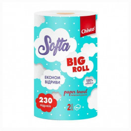   Chisto Паперові рушники  Softa Big Roll 2 шари 230 відривів 1 рулон (4823098414421)