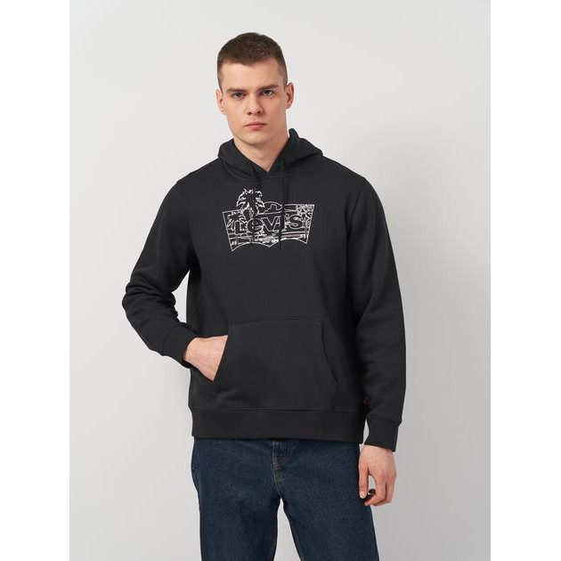 Levi's Худі чоловіче  Standard Graphic Hoodie 38424-0090 S Palm Outline Bw (5401128896622) - зображення 1