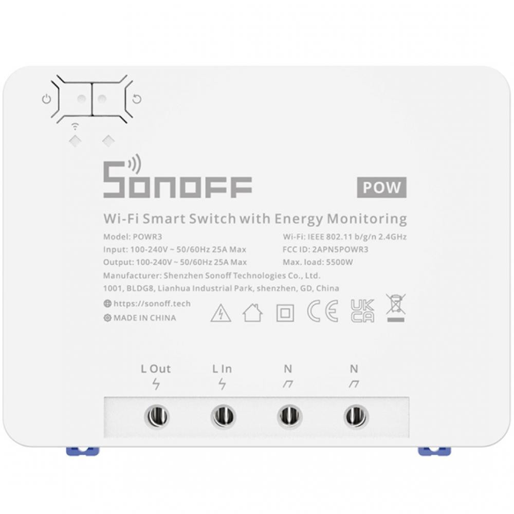 Sonoff Wi-Fi 1-канальний POWR3 - зображення 1