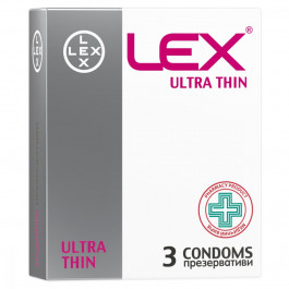   Lex Презервативи LEX Ultra thin 3 шт (4820144770371)