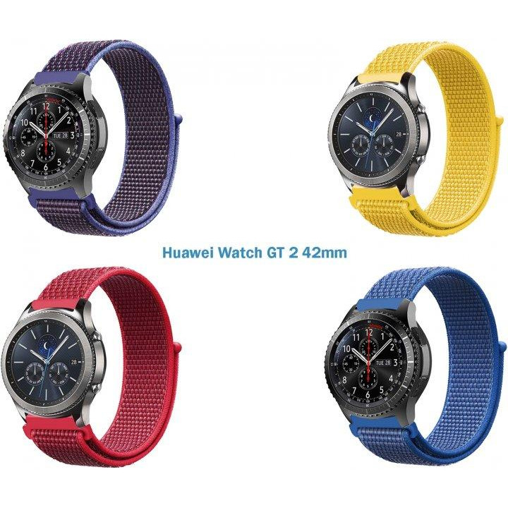 BeCover Набор ремешков 4 цвета Nylon Style Becover для Huawei Watch GT 2 42mm Boy (706553) - зображення 1