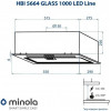 Minola HBI 5664 BL GLASS 1000 LED Line - зображення 8