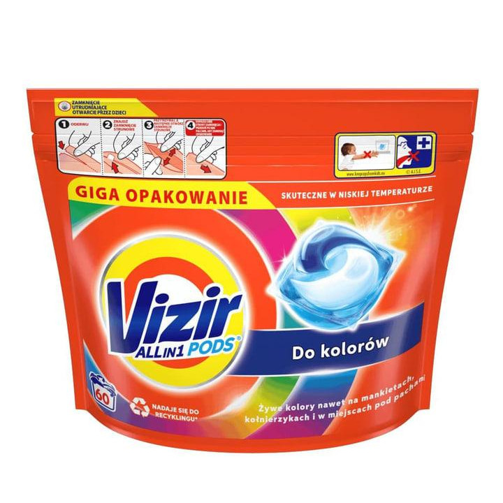 Vizir Капсули для прання  All in 1 Do kolorow 60 шт. (8001090788597) - зображення 1